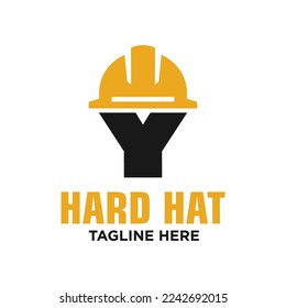 Letter Y Hard Hat Logo Design Template Inspiration, Vector Illustration. - Shutterstock ID 2242692015