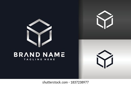 the letter Y hexagon logo