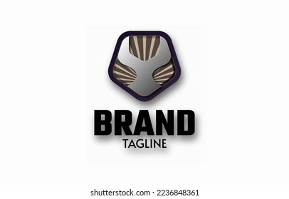 Letter Y hexagonal monogram logo design template