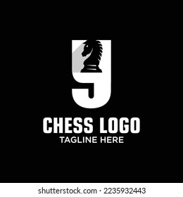 Letter Y Horse Chess Logo Design Template Inspiration, Vector Illustration.