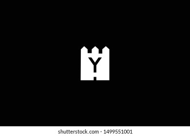 Letter Y House Logo Design. Initial Based Real Estate Business Icon Template