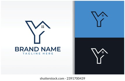 Buchstabe Y-Logo-Vektorgrafik