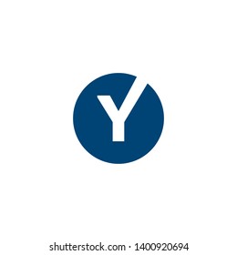 letter Y icon logo design concept