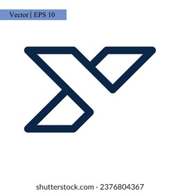 Letter Y icon logo design template illustration with trendy style