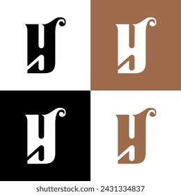 letter y icon logo design vector