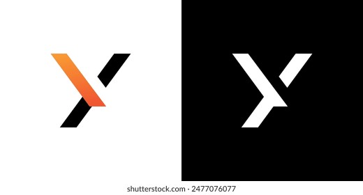 Letter Y icon logo vector. Symbol line simple sign initial