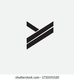 letter y illustration slash vector design