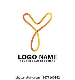 Letter Y infinity logo template. Infinity, endless, unlimited symbol