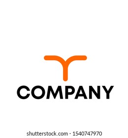 letter Y initial logo design vector shape unique white background