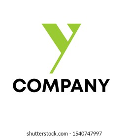 letter Y initial logo design vector shape unique white background