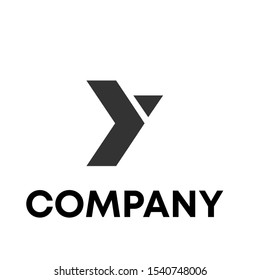 letter Y initial logo design vector shape unique white background