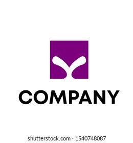 letter Y initial logo design vector shape unique white background