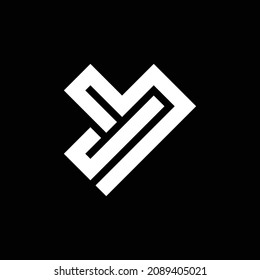 letter Y initial logo icon vector template