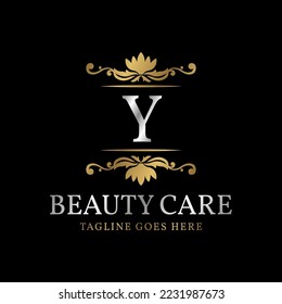 letter Y initial luxury vector logo design