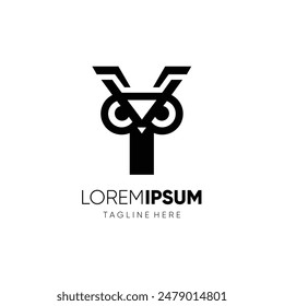 Letter Y Initial Owl Logo Design Vector Icon Graphic Emblem Symbol Illustration