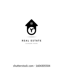 Letter Y Initial Real estate logo icon template