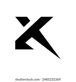 Letter y k x initial sign modern unique logo