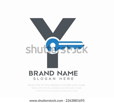 Letter Y key logo vector templates  Zdjęcia stock © 