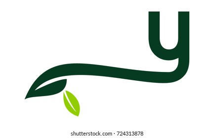 Letter Y Leaf 