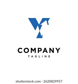 Letter Y  Line Chart Logo Icon Vector