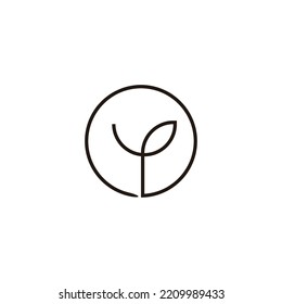 Letter Y linear, rotation geometric symbol simple logo vector
