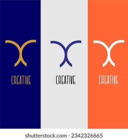 Letter Y logo abstract creative initials icon vector template