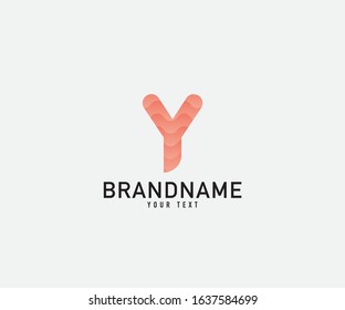 Letter Y logo abstract. simple elegant design
