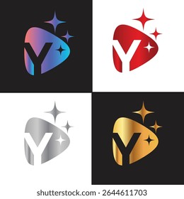 Letter Y logo, Y logo, AI logo set, modern and minimal design, tech-inspired, colorful icons and symbols, suitable for artificial intelligence, innovation, branding, startups, and digital identity.
