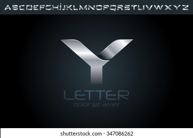 Letter Y Logo, alphabet logo design.