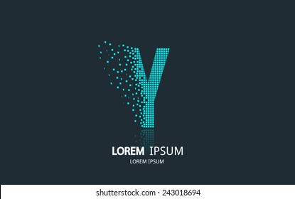 Letter Y logo. Alphabet logotype vector design.