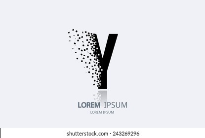 Letter Y logo. Alphabet logotype vector design.