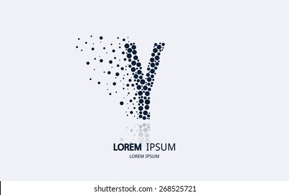 Letter Y logo. Alphabet logotype vector design.
