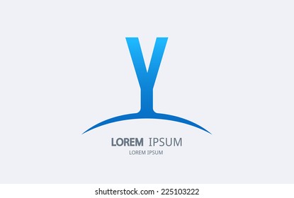 Letter Y logo. Alphabet vector logotype design.