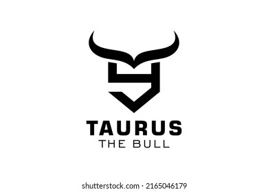 Letter Y logo, Bull logo,head bull logo, monogram Logo Design Template