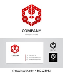 Letter Y - Logo Design Element with Business Card - illustration
Vector Logotype Template 
