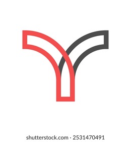 Letter Y logo design illustration