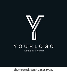 Letter Y Logo Design in Labyrinth form Vector Template