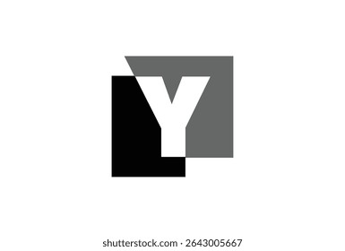 Letter Y logo design in a moden geometric style