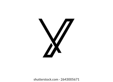 Letter Y logo design in a moden geometric style