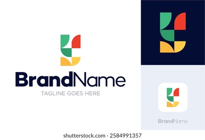 Letter Y logo design, modern abstract geometric colorful design illustrations, Logotype concept symbol icon vector templates, Usable for Growing Business, Branding, Identity, Marketing, etc.