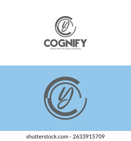 letter y logo design for tech branding