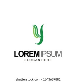 letter y logo design and template
