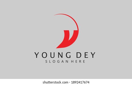 letter y logo design, y letter logo template,