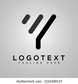 Letter y logo design template elements vector image