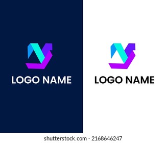 letter y logo design template