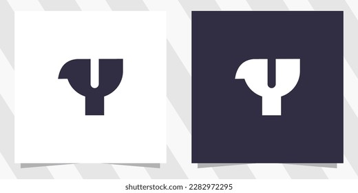 letter y logo design template