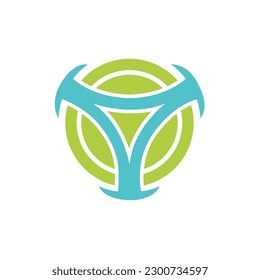 letter Y logo design template sign. solid stylish.