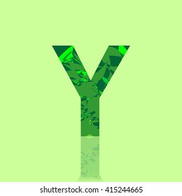 Letter Y logo, design template element, font style, vector

