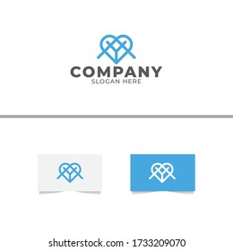 Plantilla de vectores de diseño de logotipos de letras A e Y
