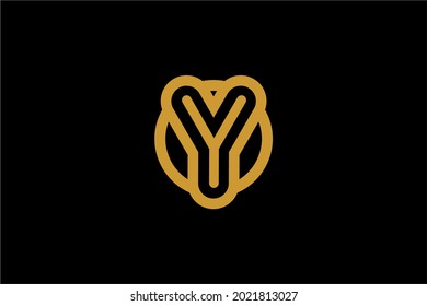 Letter Y logo design vector. Monogram Y type logo. 